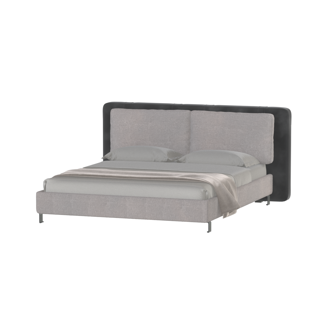 Giovanna Double Bed with Elegant Headboard