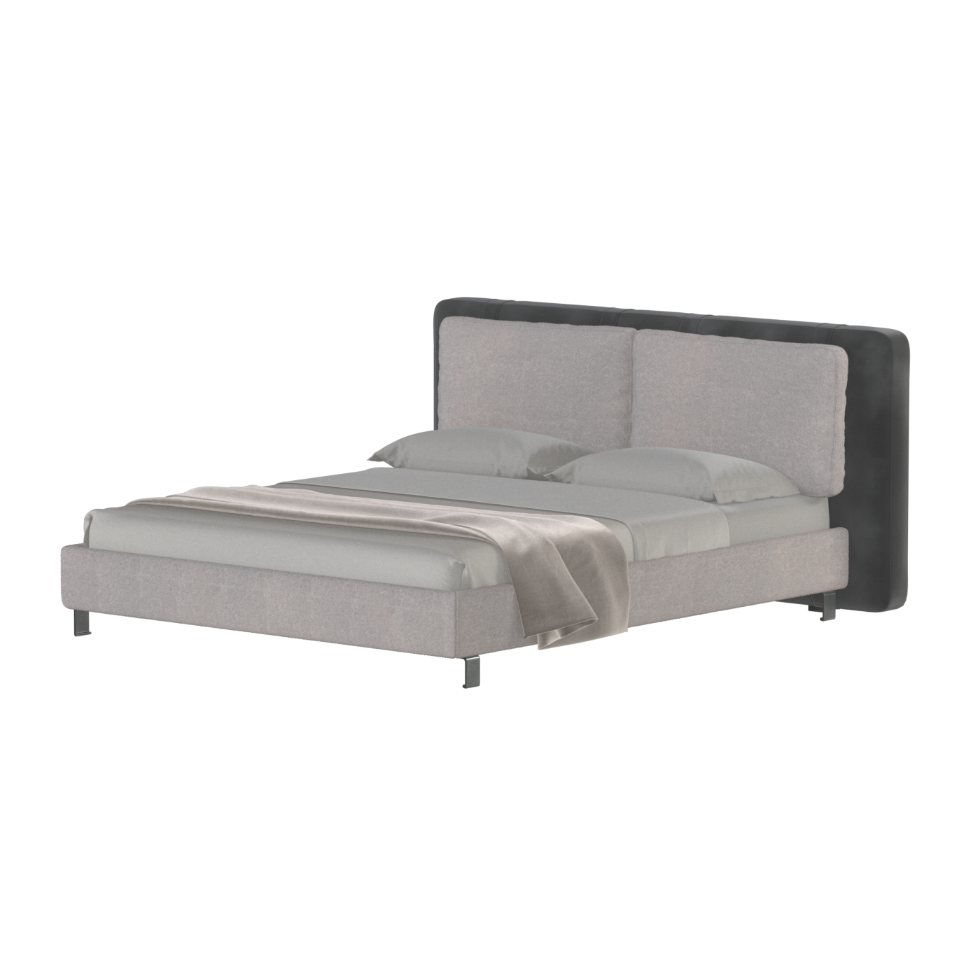 Giovanna Double Bed with Elegant Headboard