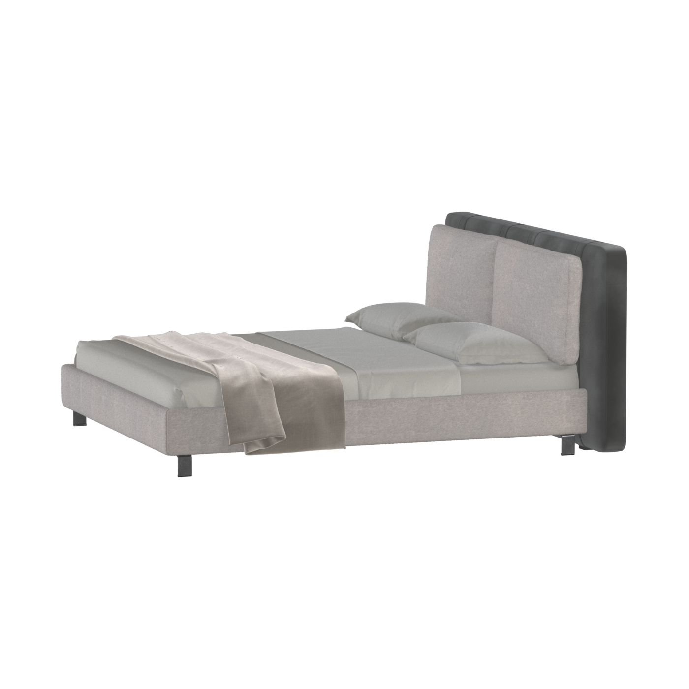 Giovanna Double Bed with Elegant Headboard