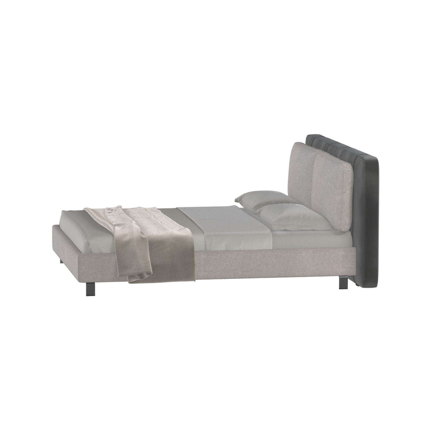 Giovanna Double Bed with Elegant Headboard