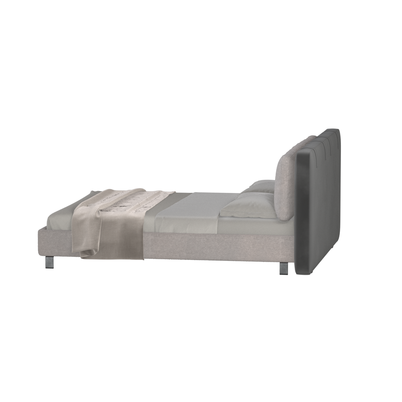 Giovanna Double Bed with Elegant Headboard