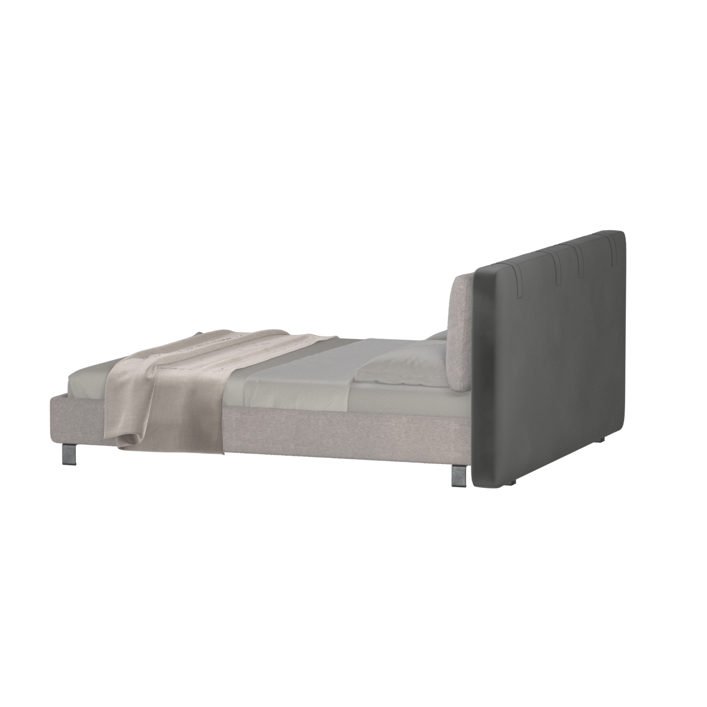 Giovanna Double Bed with Elegant Headboard