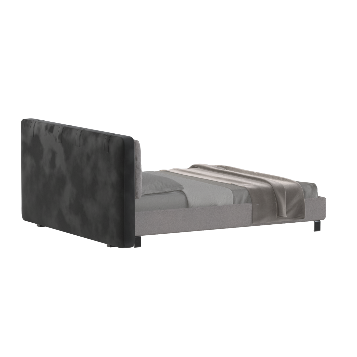Giovanna Double Bed with Elegant Headboard