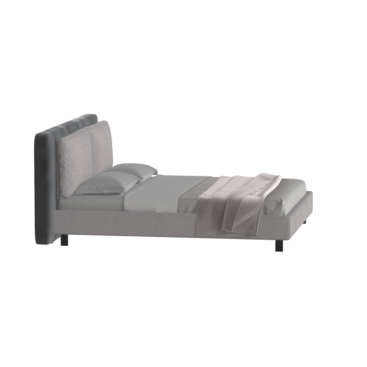 Giovanna Double Bed with Elegant Headboard