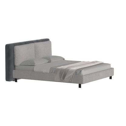 Giovanna Double Bed with Elegant Headboard