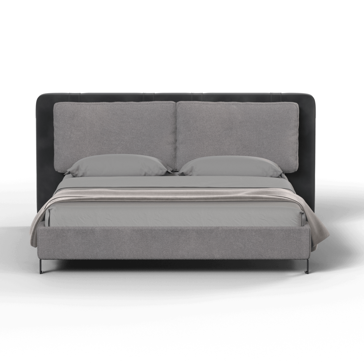 Giovanna Double Bed with Elegant Headboard