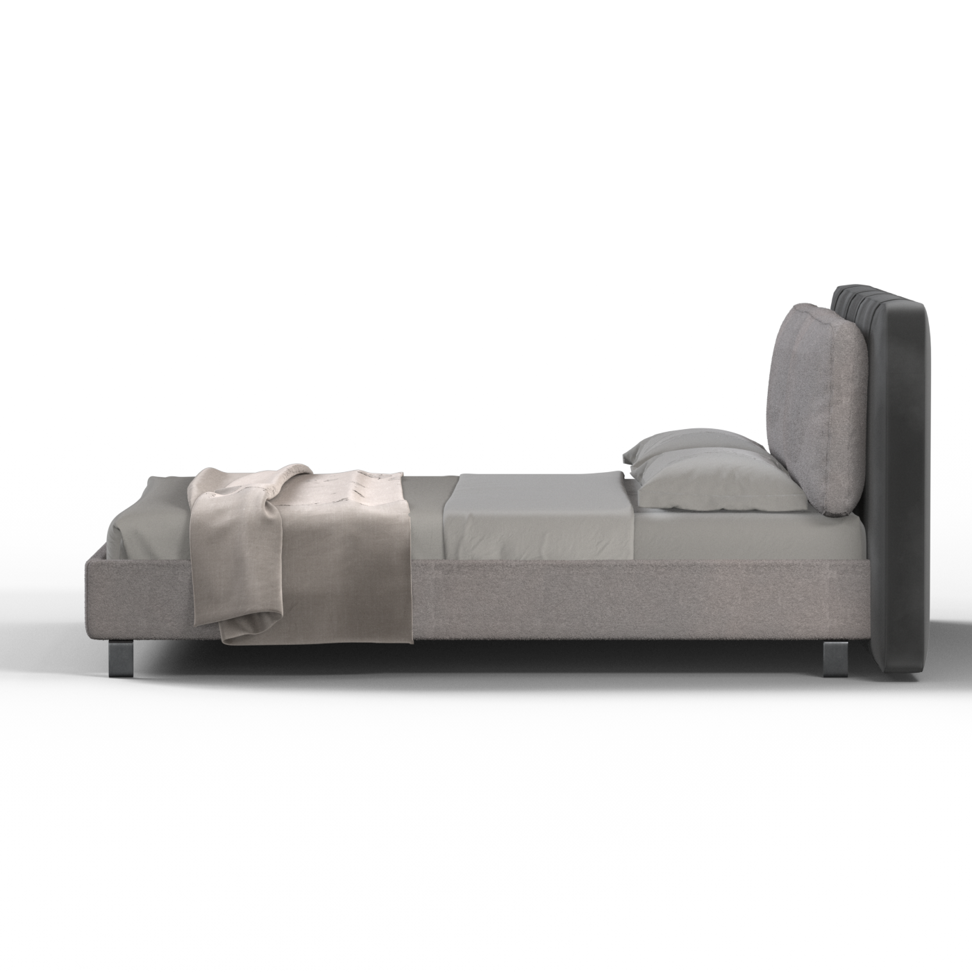 Giovanna Double Bed with Elegant Headboard