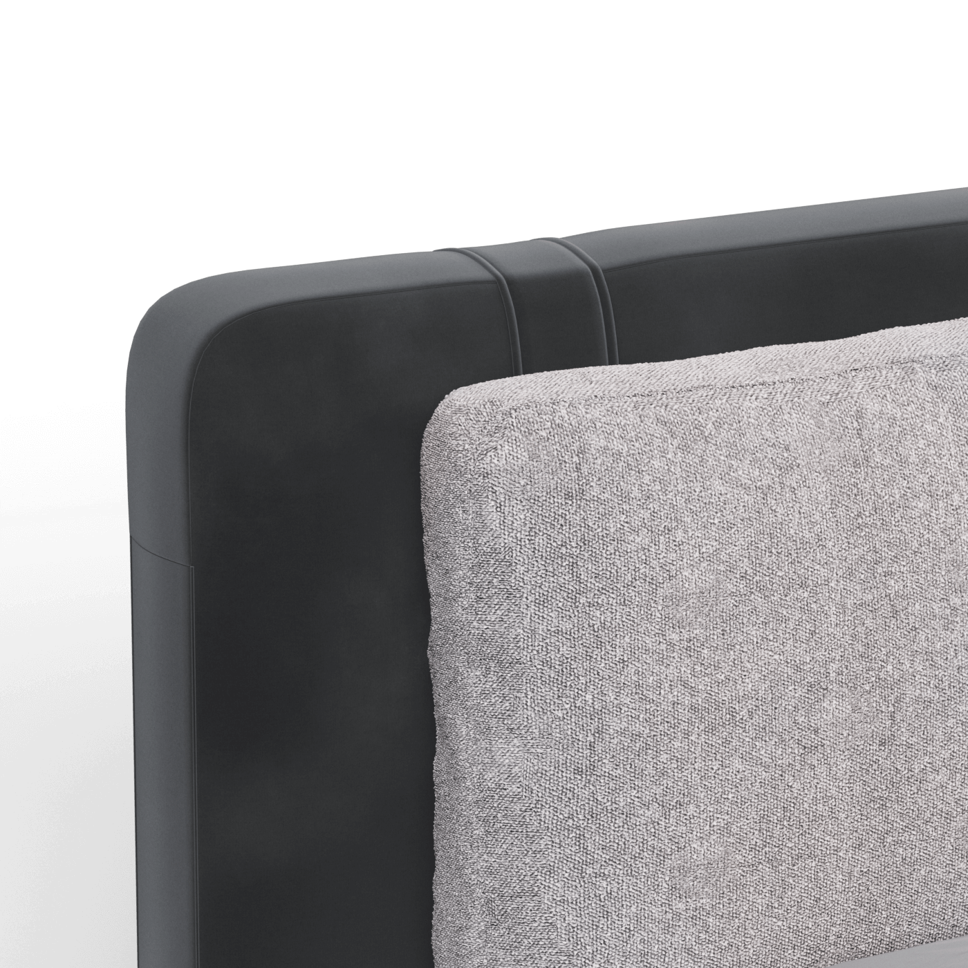 Giovanna Double Bed with Elegant Headboard