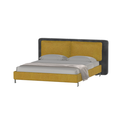 Giovanna Double Bed with Elegant Headboard