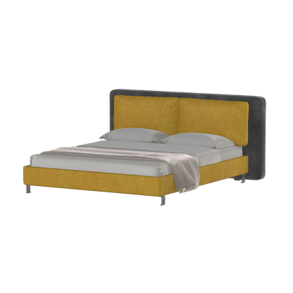 Giovanna Double Bed with Elegant Headboard
