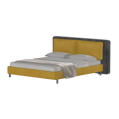 Giovanna Double Bed with Elegant Headboard