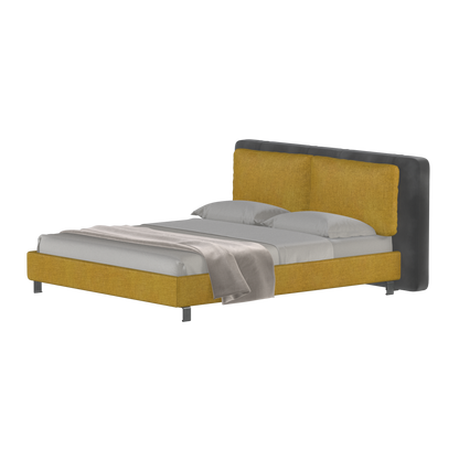 Giovanna Double Bed with Elegant Headboard