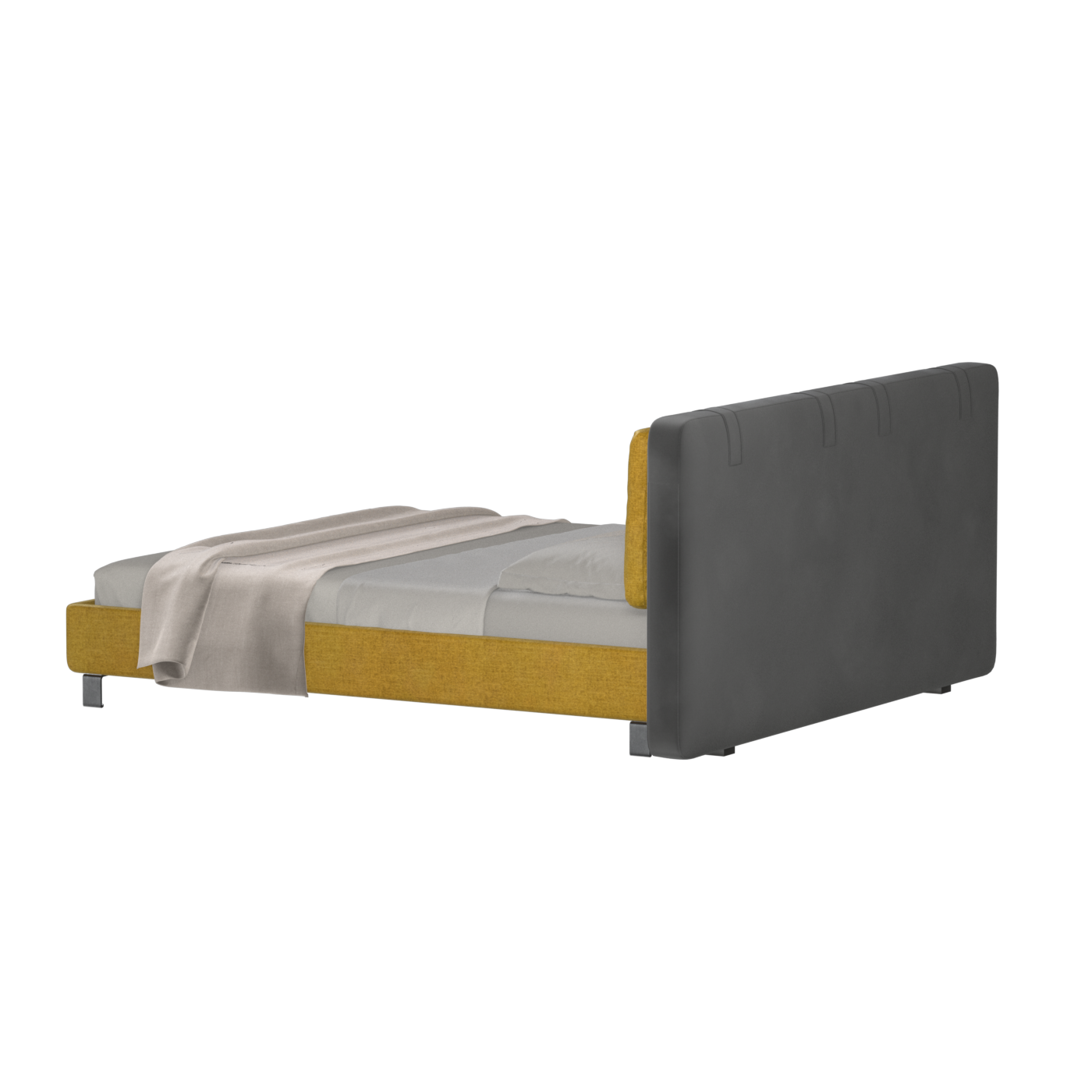 Giovanna Double Bed with Elegant Headboard