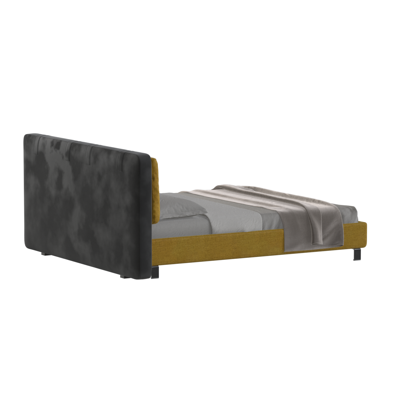 Giovanna Double Bed with Elegant Headboard