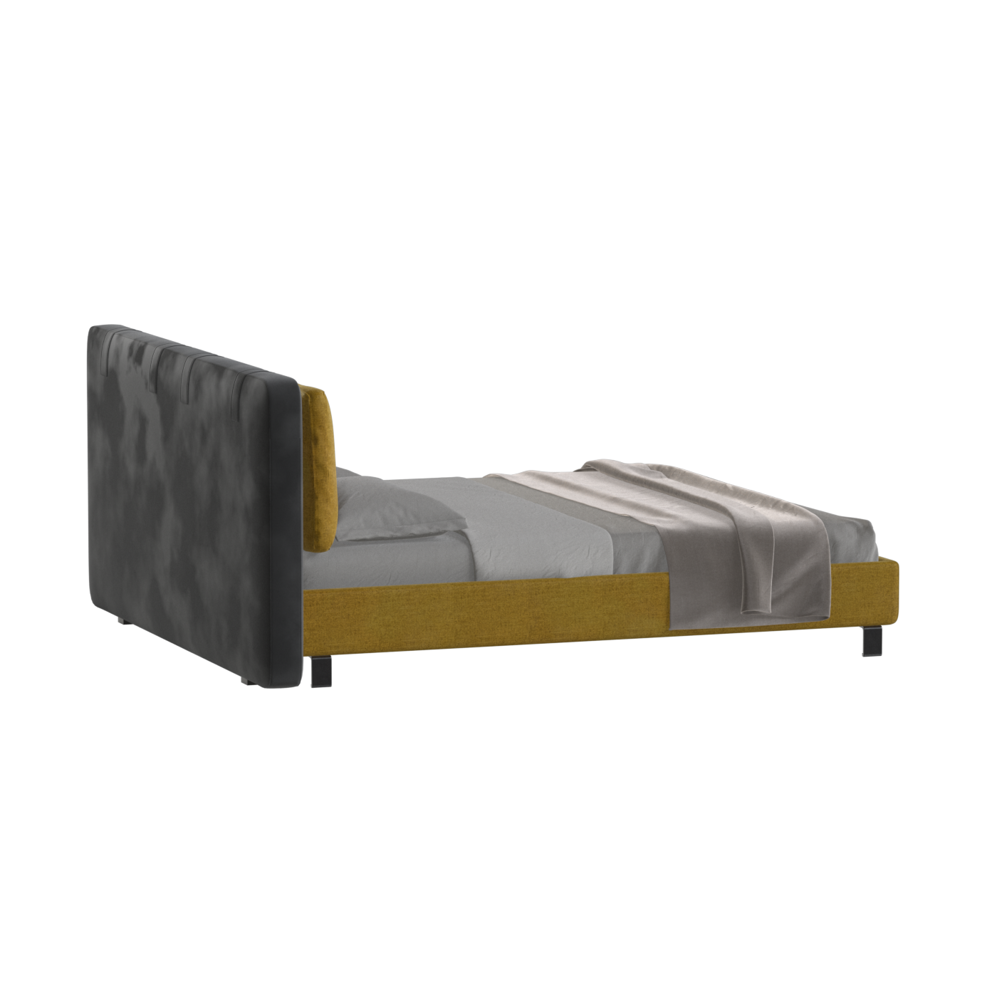 Giovanna Double Bed with Elegant Headboard