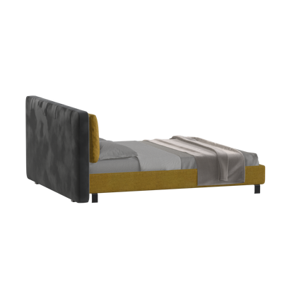 Giovanna Double Bed with Elegant Headboard