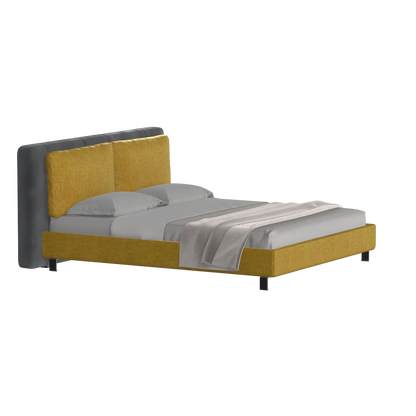 Giovanna Double Bed with Elegant Headboard