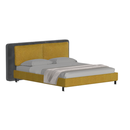 Giovanna Double Bed with Elegant Headboard