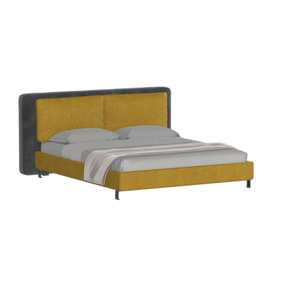 Giovanna Double Bed with Elegant Headboard