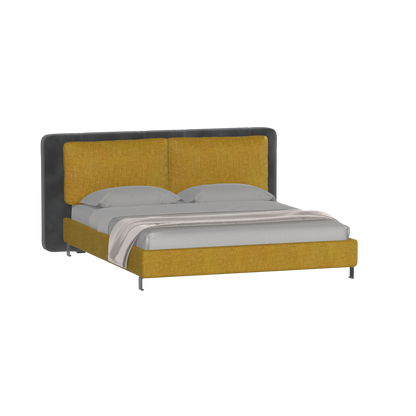 Giovanna Double Bed with Elegant Headboard