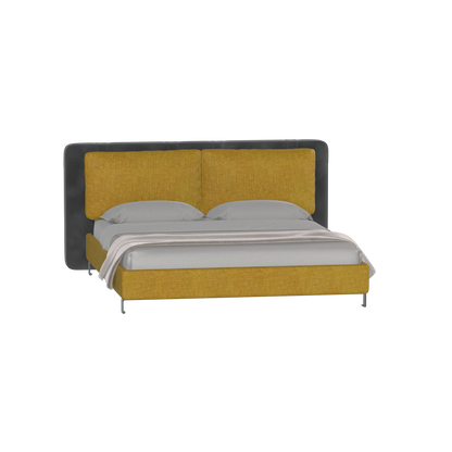 Giovanna Double Bed with Elegant Headboard