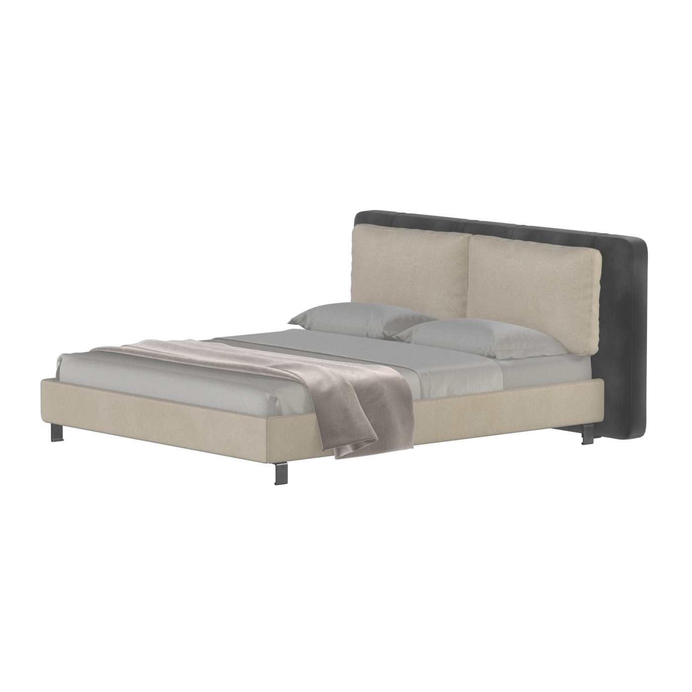 Giovanna Double Bed with Elegant Headboard