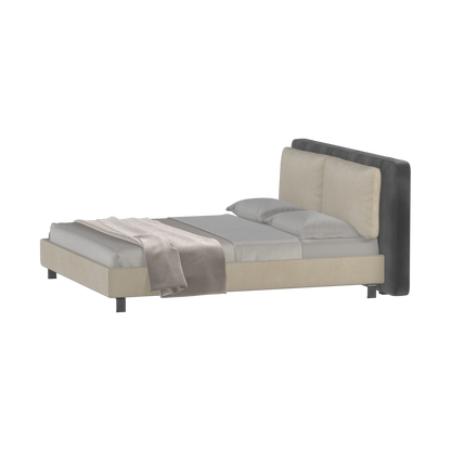Giovanna Double Bed with Elegant Headboard
