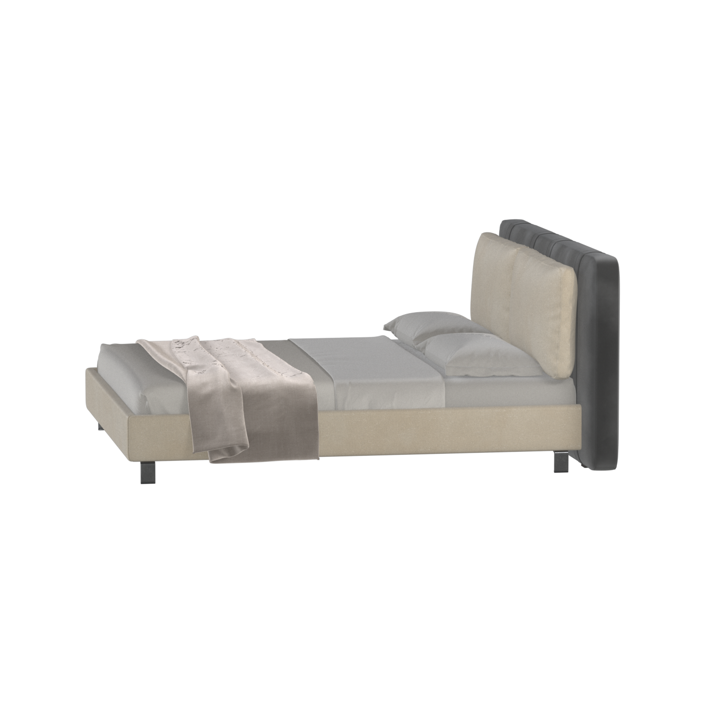 Giovanna Double Bed with Elegant Headboard