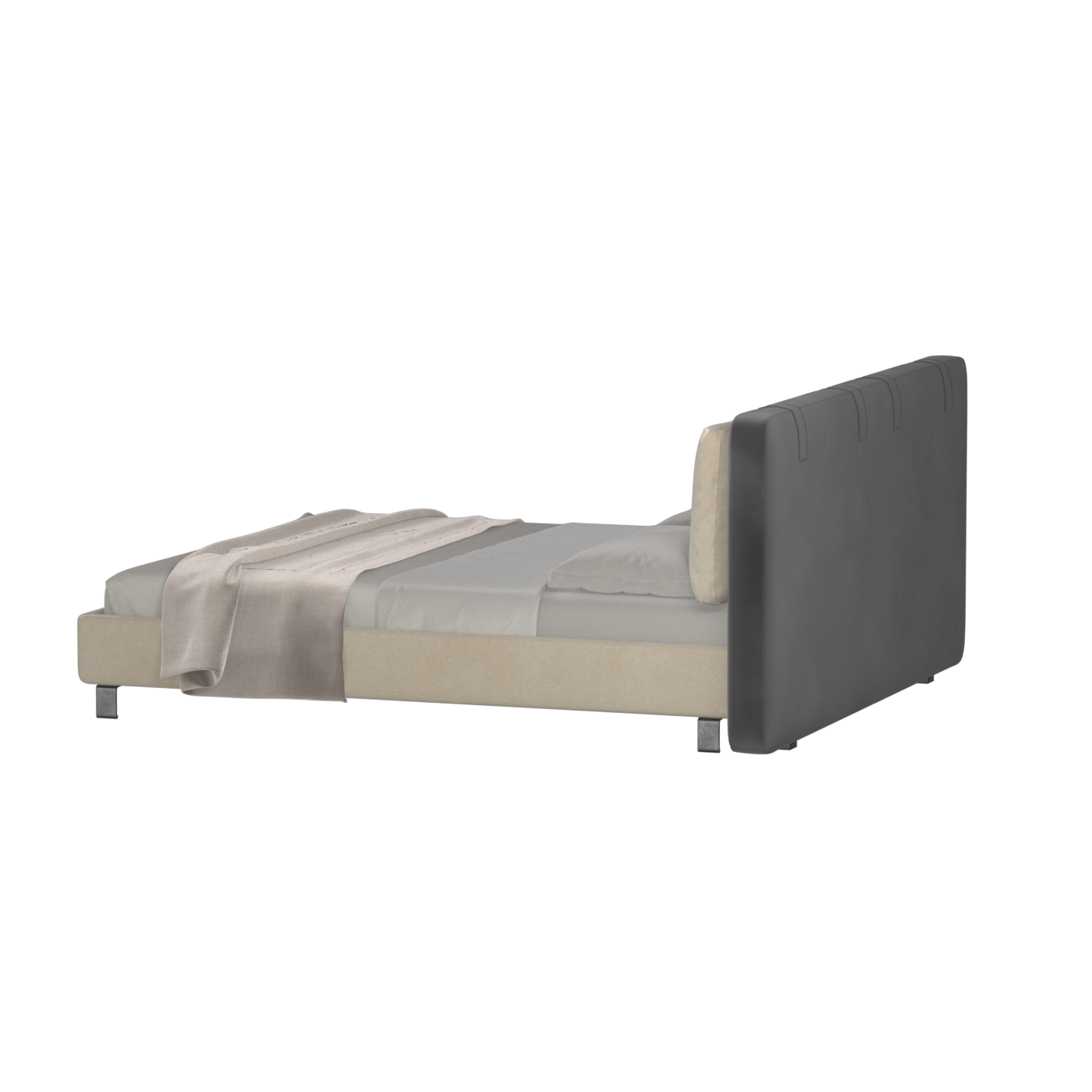 Giovanna Double Bed with Elegant Headboard