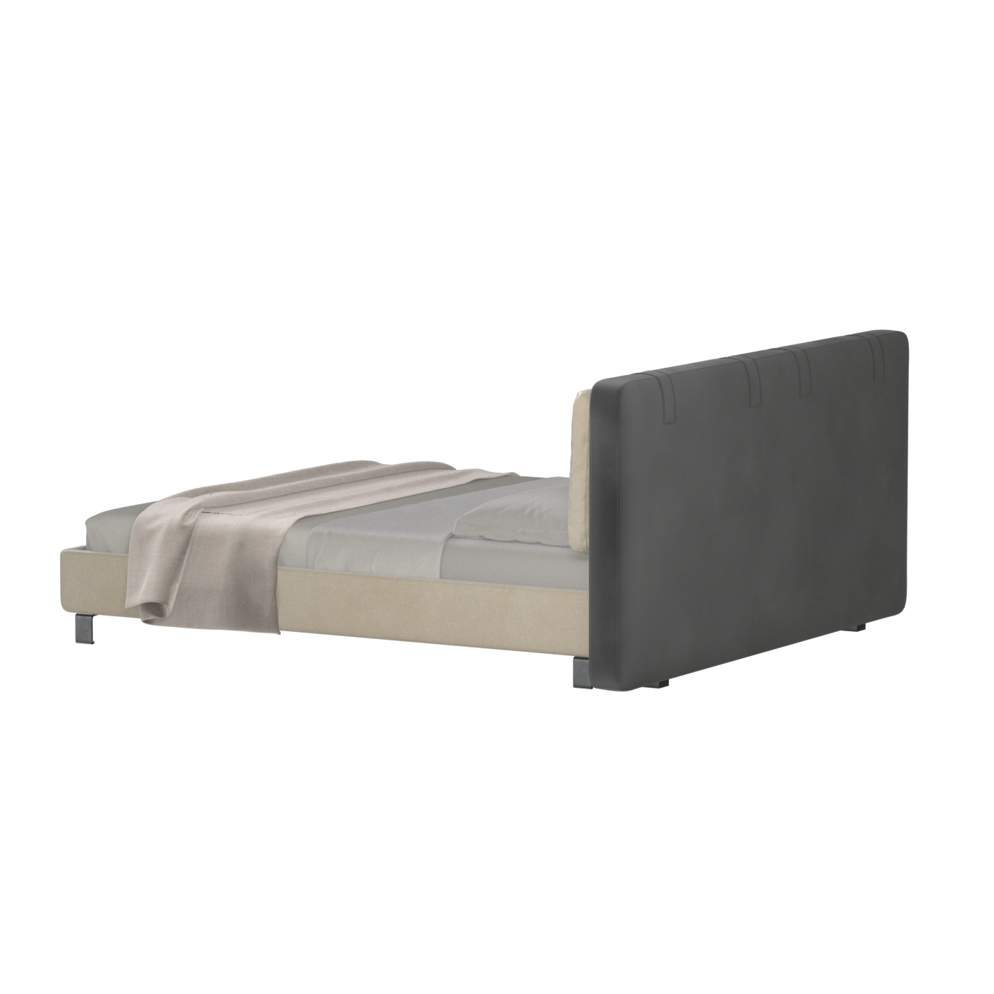 Giovanna Double Bed with Elegant Headboard