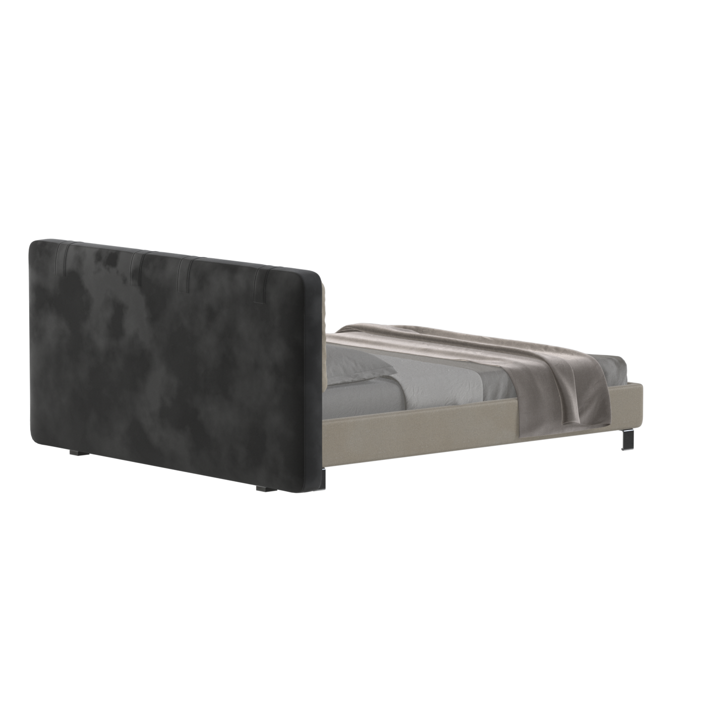 Giovanna Double Bed with Elegant Headboard