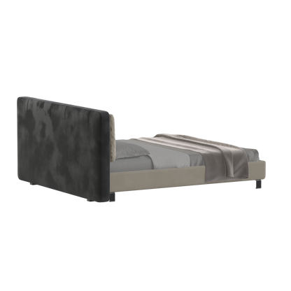 Giovanna Double Bed with Elegant Headboard