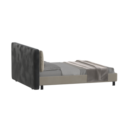Giovanna Double Bed with Elegant Headboard
