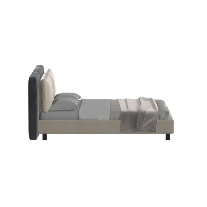 Giovanna Double Bed with Elegant Headboard