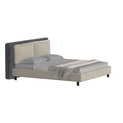Giovanna Double Bed with Elegant Headboard