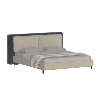 Giovanna Double Bed with Elegant Headboard
