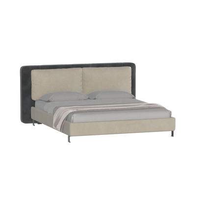 Giovanna Double Bed with Elegant Headboard