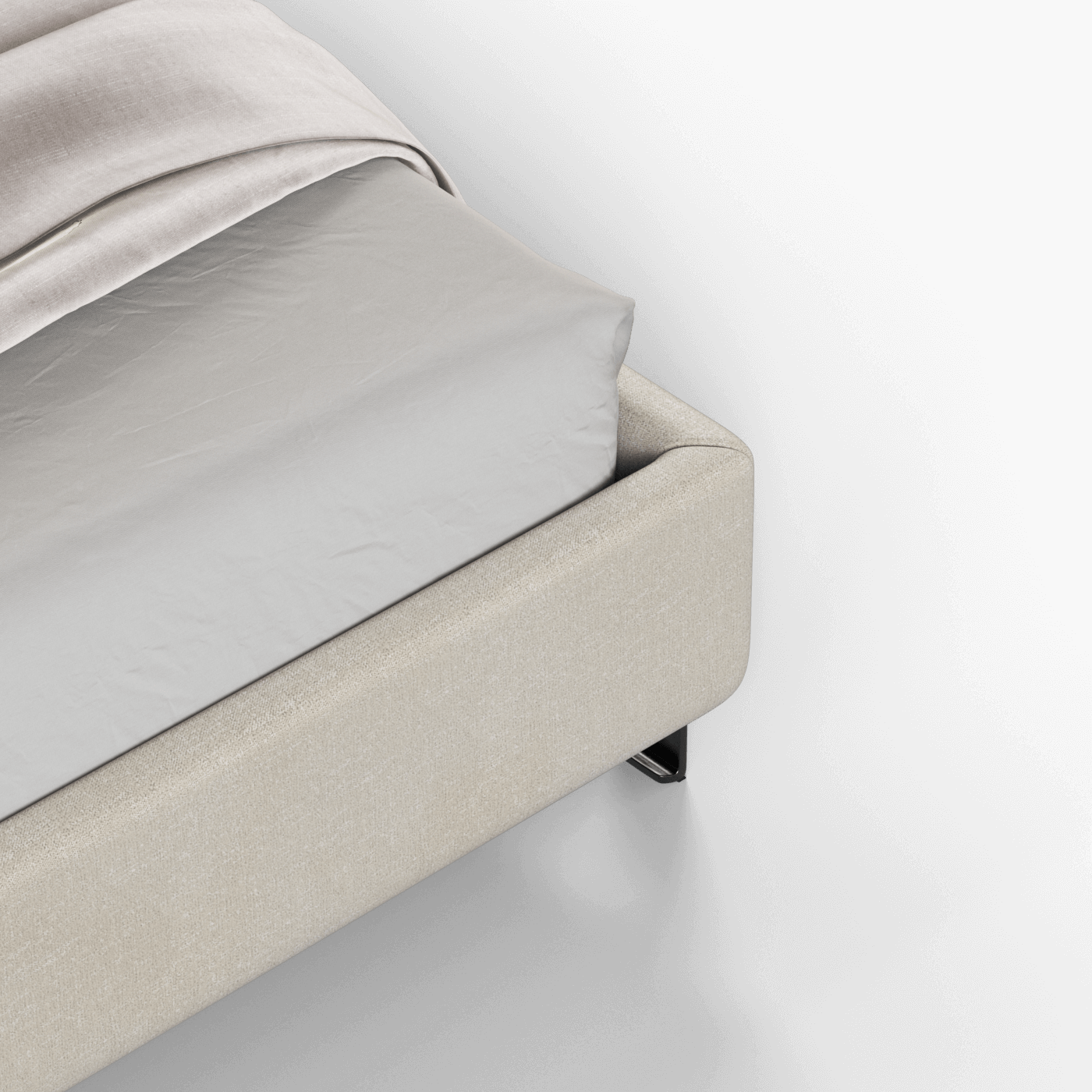 Giovanna Double Bed with Elegant Headboard