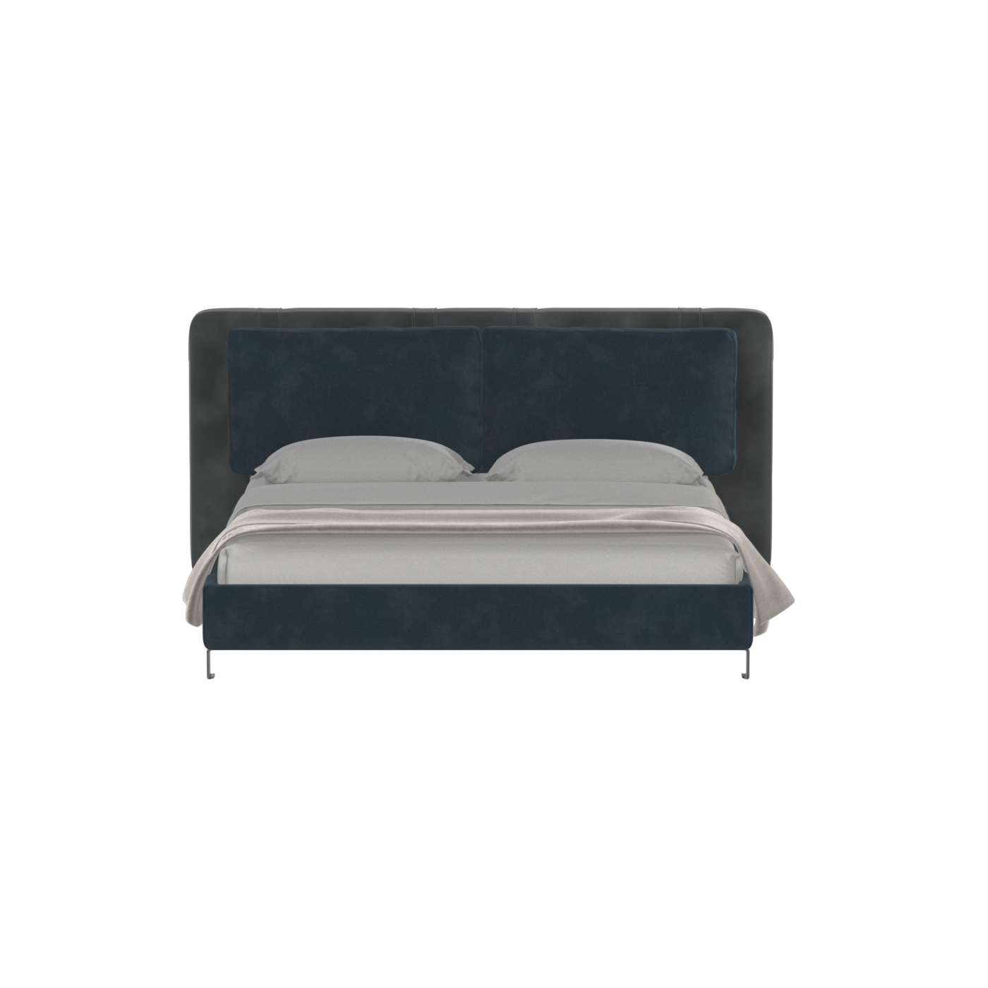 Giovanna Double Bed with Elegant Headboard