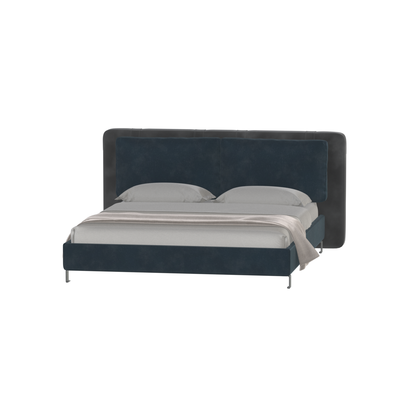 Giovanna Double Bed with Elegant Headboard