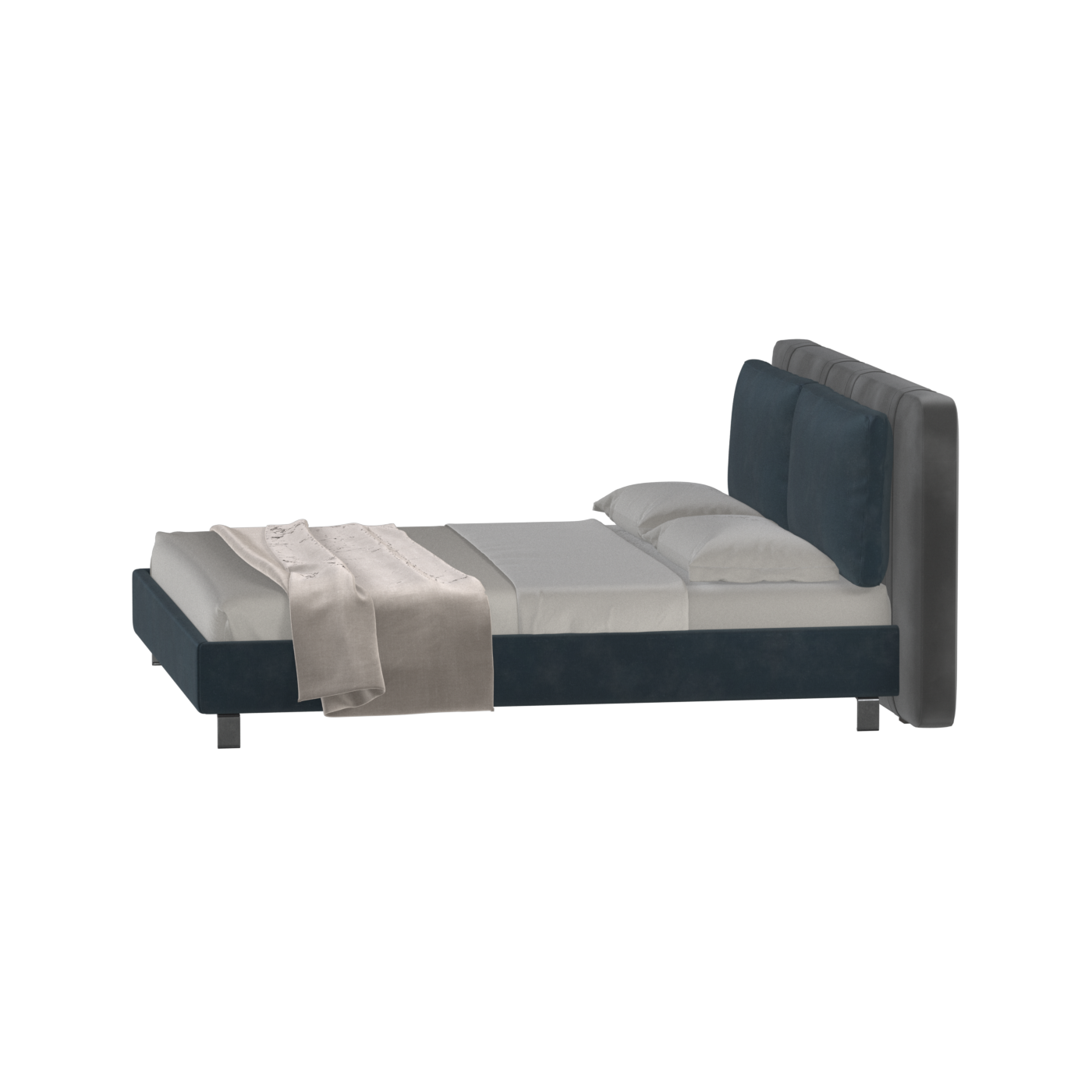 Giovanna Double Bed with Elegant Headboard