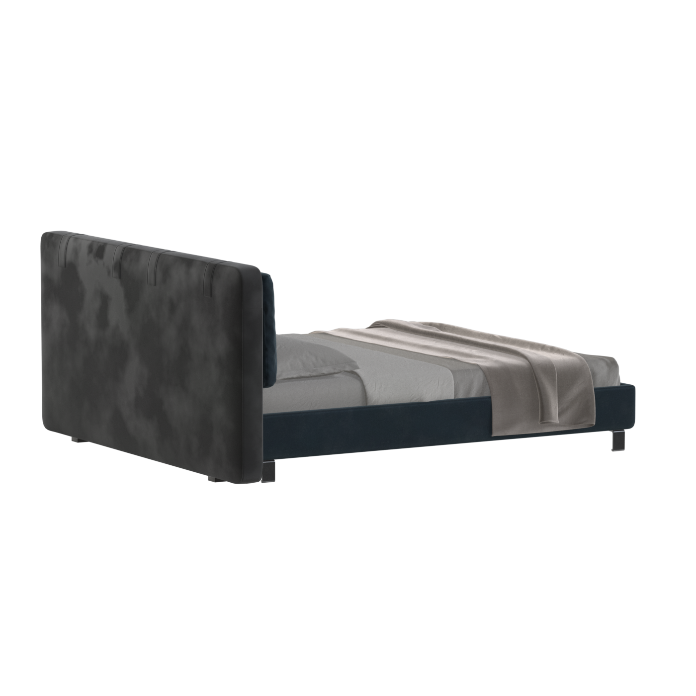Giovanna Double Bed with Elegant Headboard