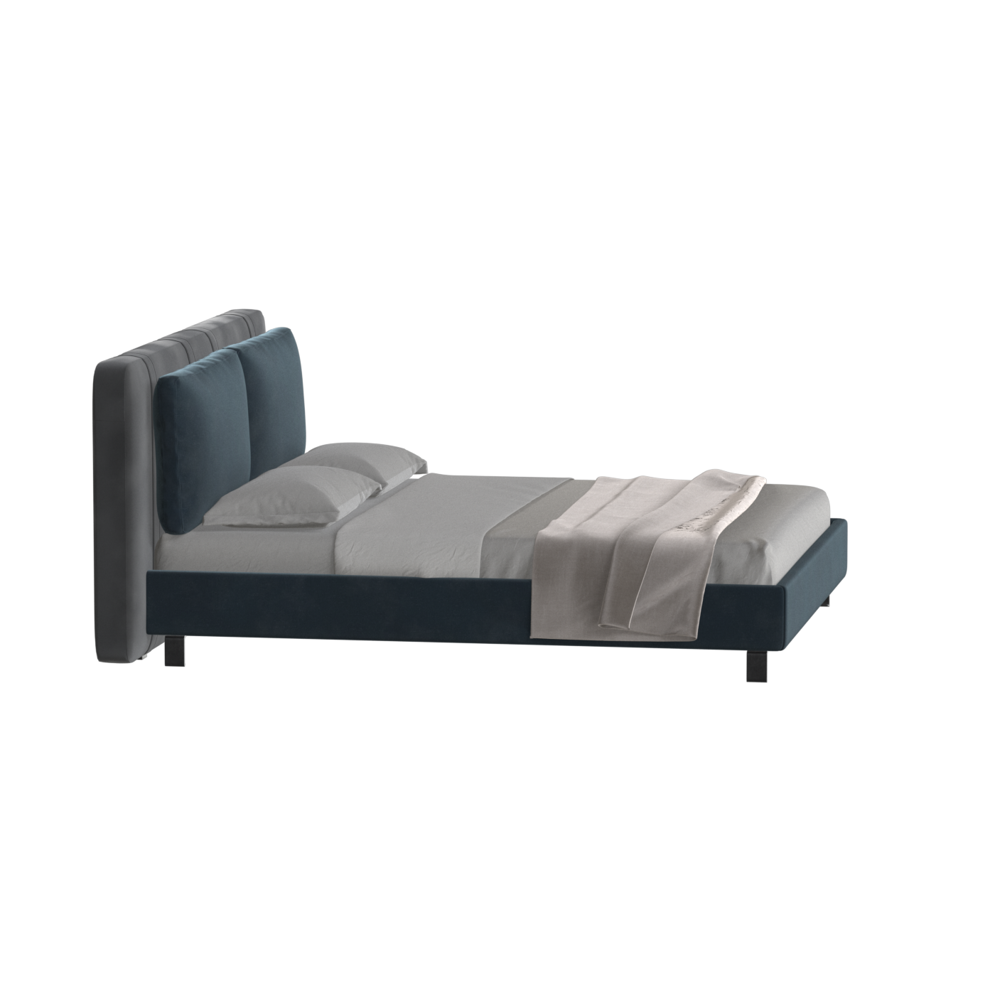 Giovanna Double Bed with Elegant Headboard