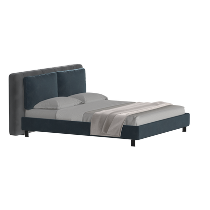 Giovanna Double Bed with Elegant Headboard