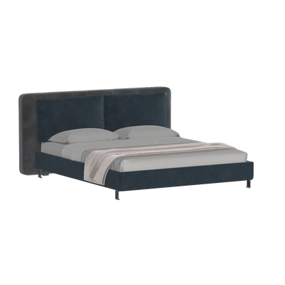 Giovanna Double Bed with Elegant Headboard