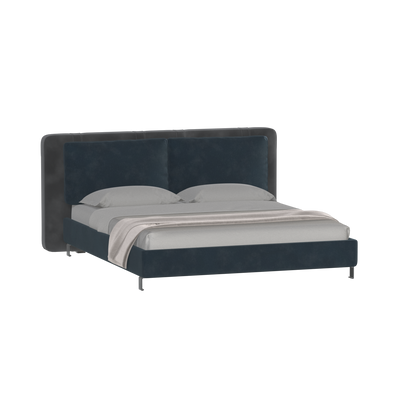 Giovanna Double Bed with Elegant Headboard