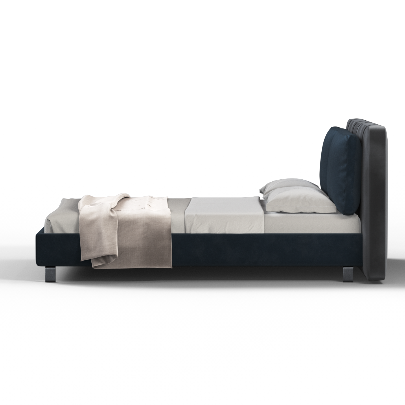 Giovanna Double Bed with Elegant Headboard