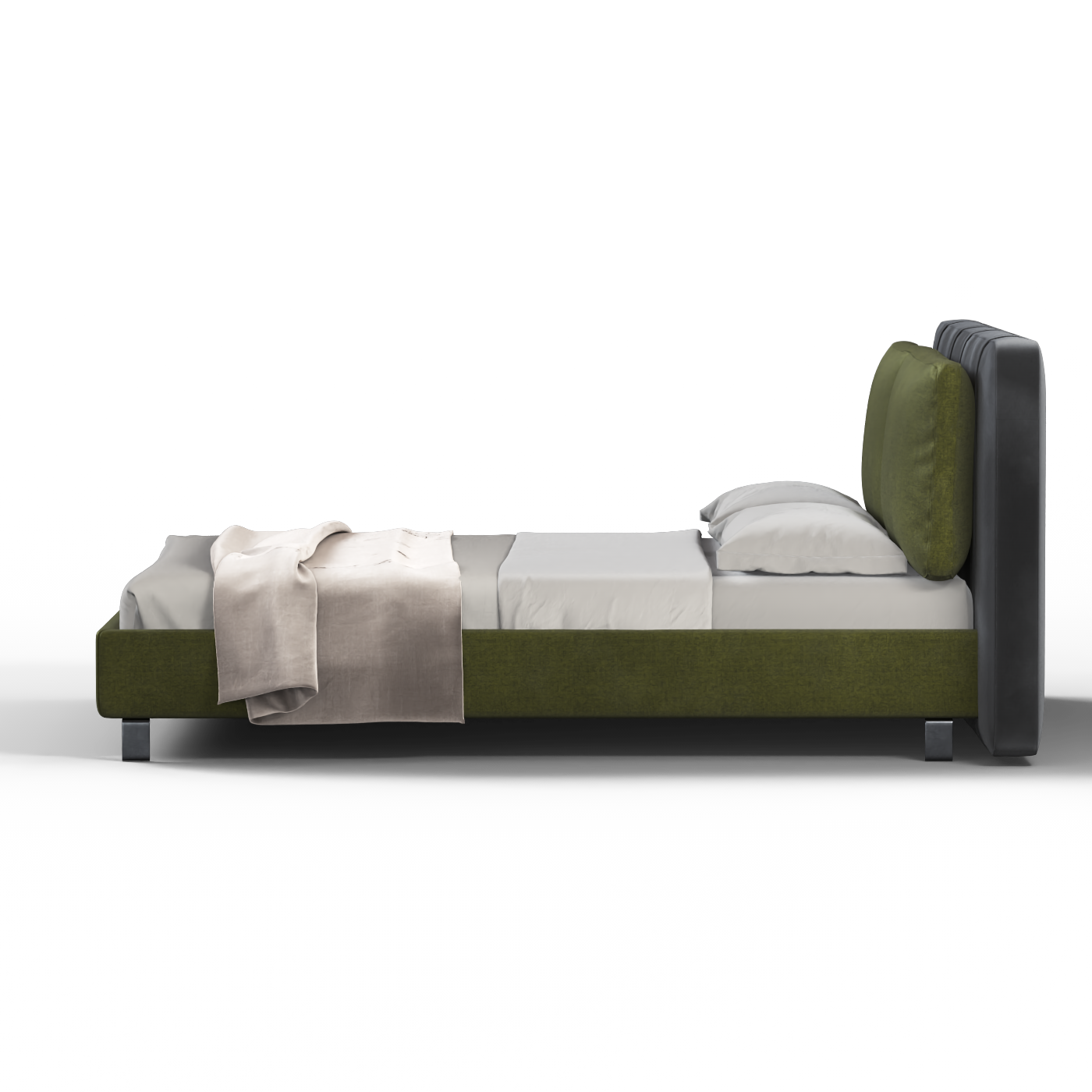 Giovanna Double Bed with Elegant Headboard