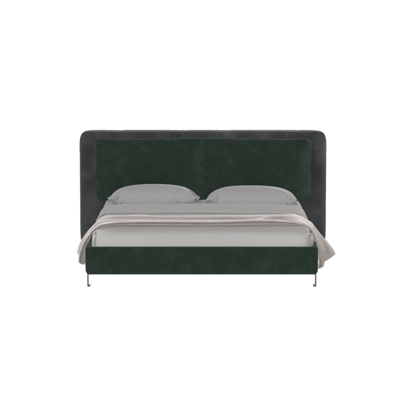 Giovanna Double Bed with Elegant Headboard
