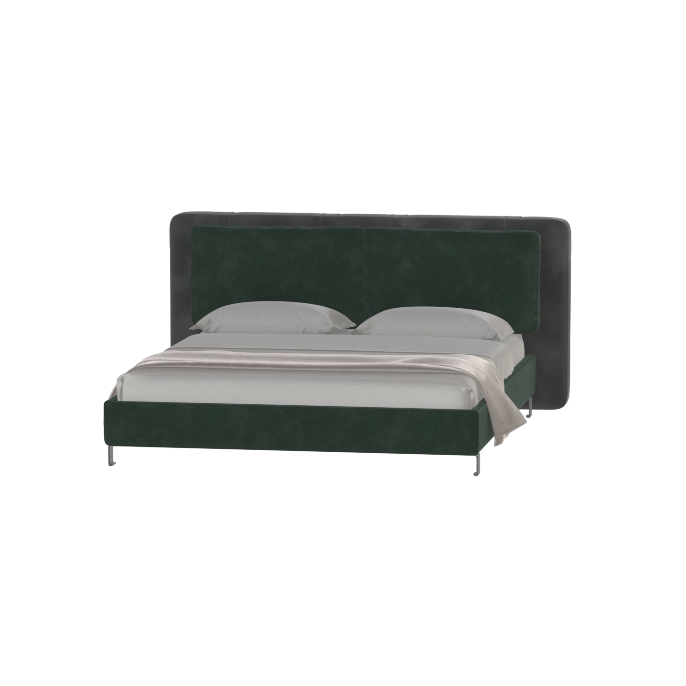 Giovanna Double Bed with Elegant Headboard